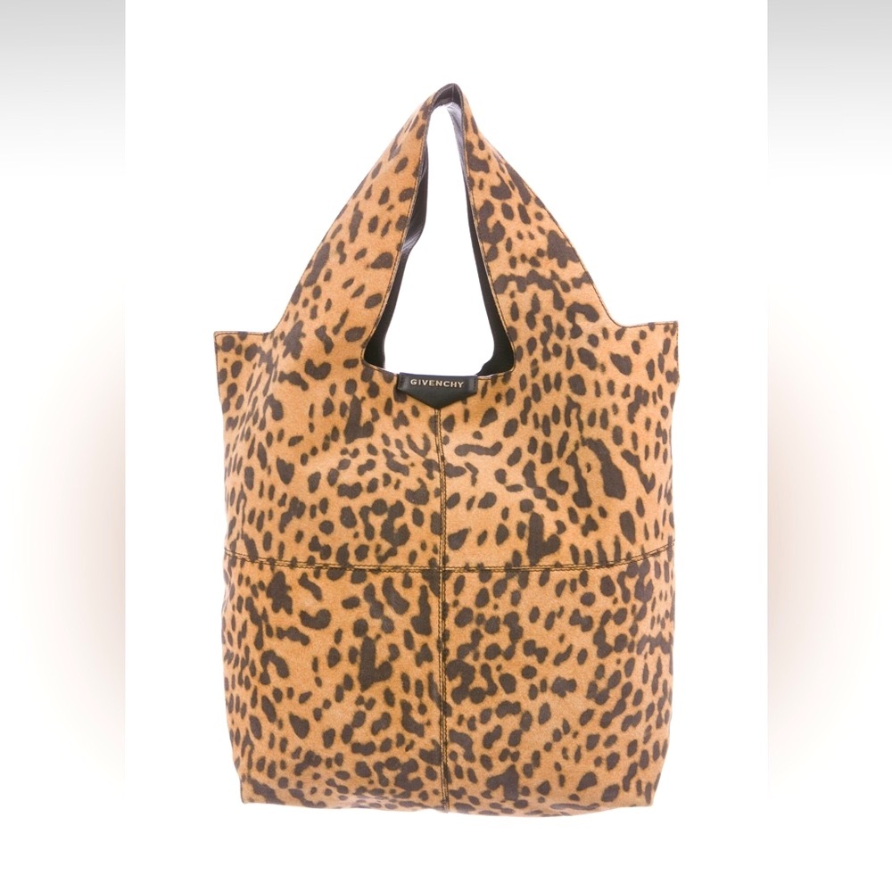 Givenchy suede George V tote bag animal print - Picture 4 of 10